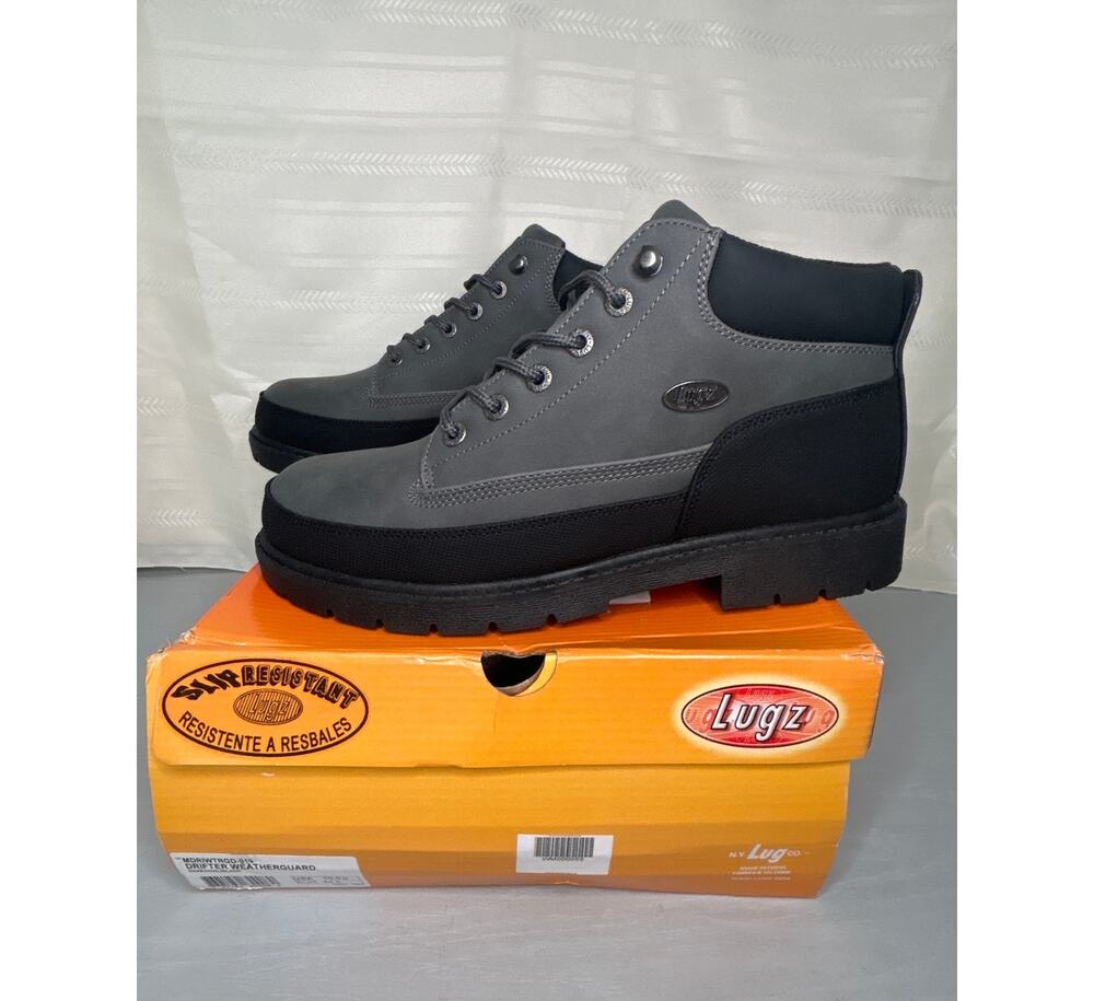 Lugz Drifter Weatherguard Chukka Boot Mens Charcoal/Black Size 10.5D